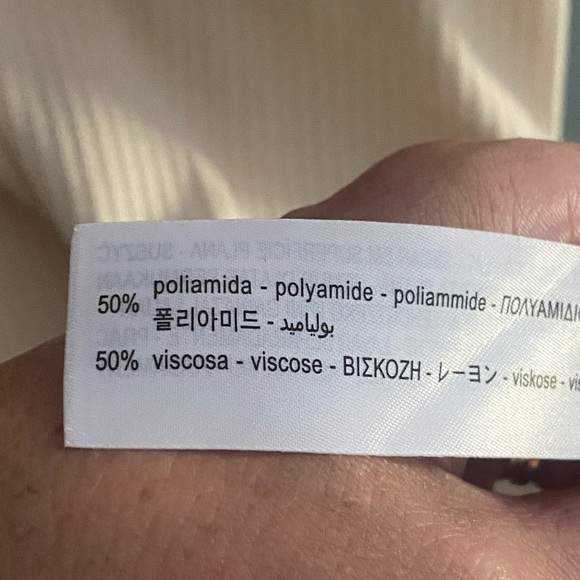 Zara Long Sleeve Cream / Off White Ribbed Knit Midi Sweater Dress - Picture 8 of 8